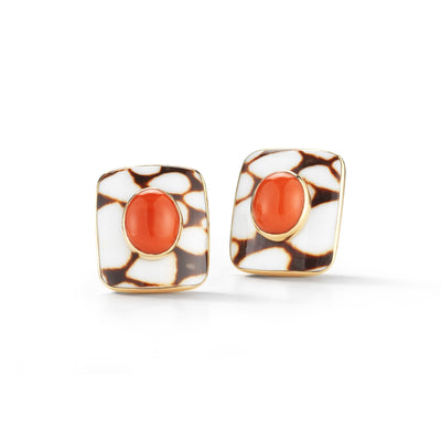 Marble Cone Earrings