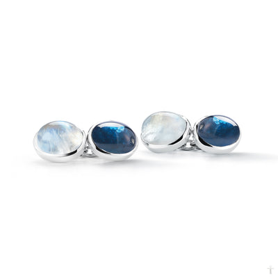 Sapphire & Moonstone Cufflinks