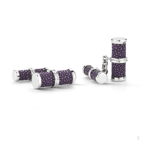 Purple Stingray Cufflinks
